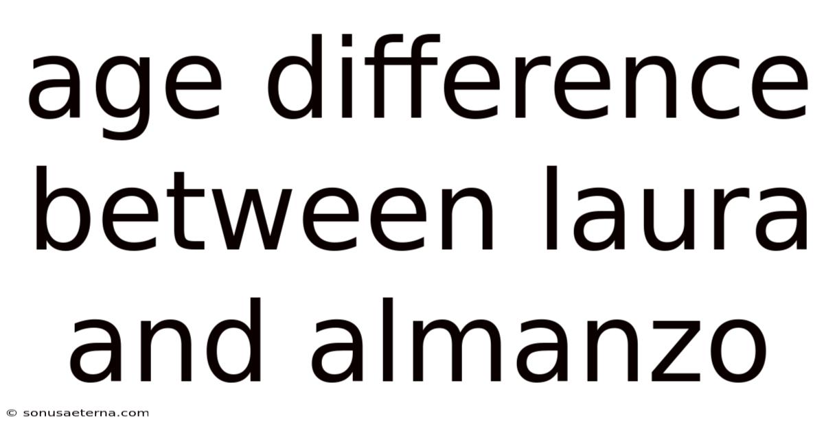 Age Difference Between Laura And Almanzo