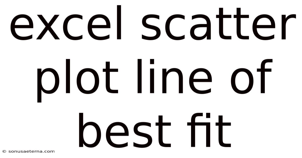 Excel Scatter Plot Line Of Best Fit