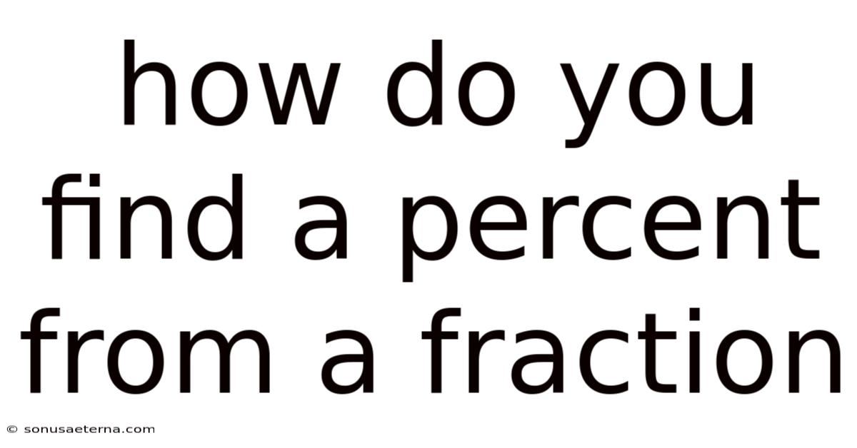 How Do You Find A Percent From A Fraction