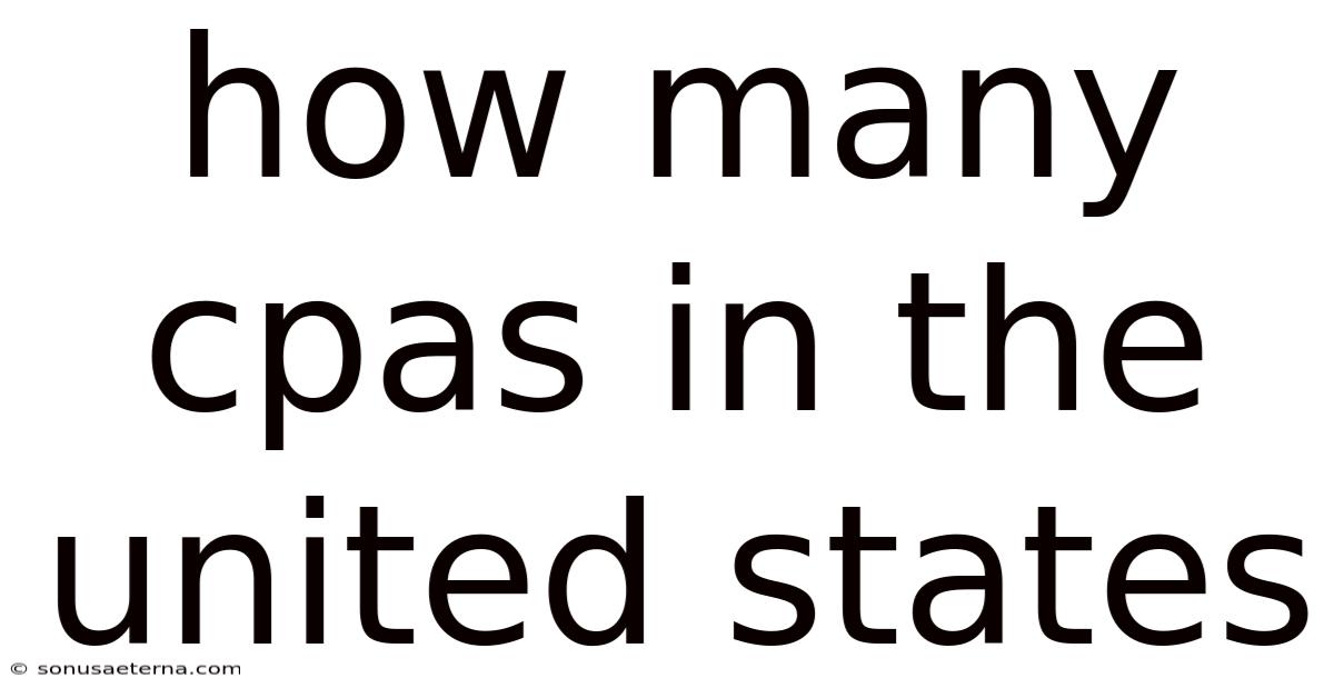 How Many Cpas In The United States
