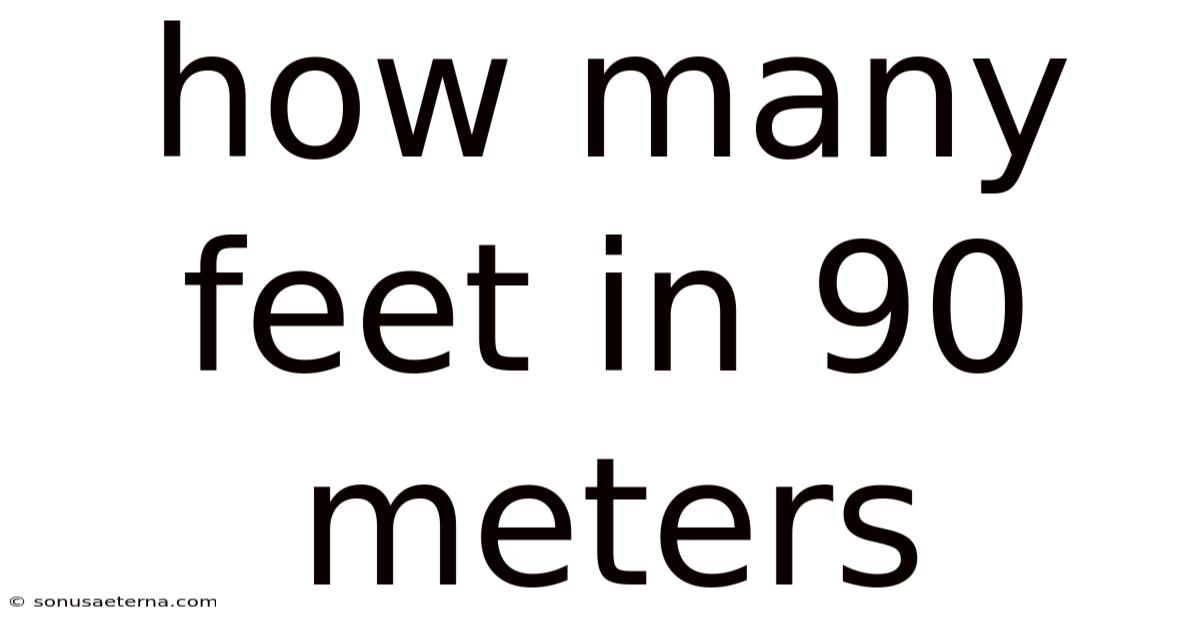 How Many Feet In 90 Meters