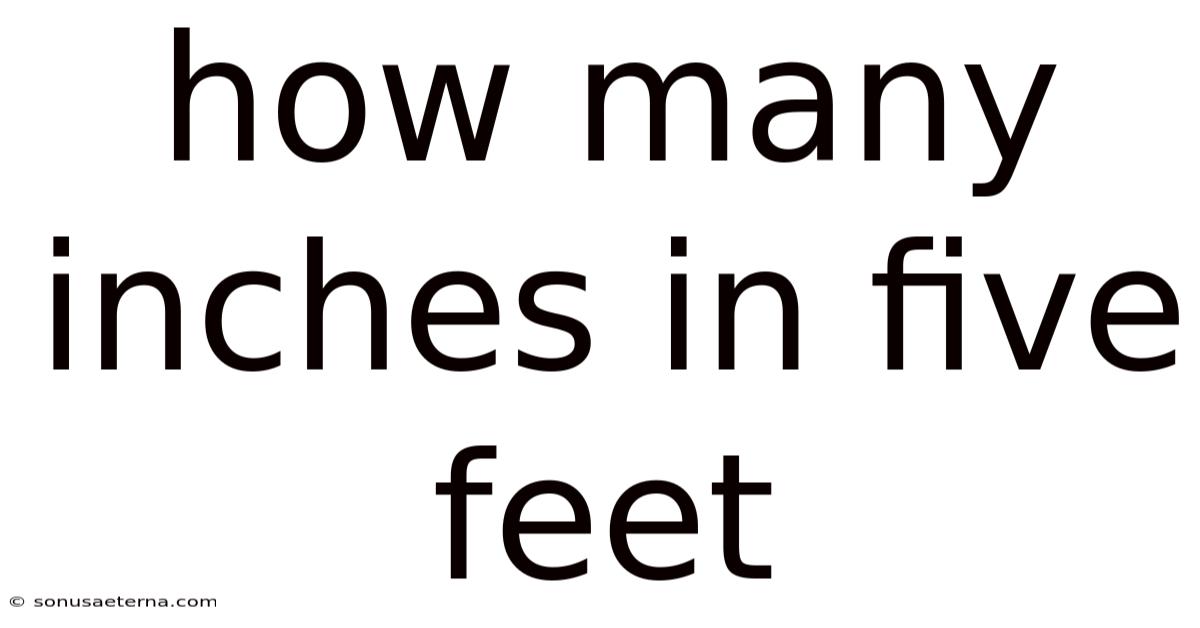 How Many Inches In Five Feet