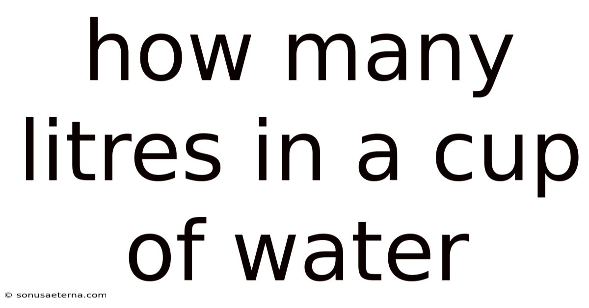 How Many Litres In A Cup Of Water
