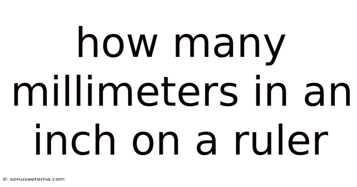 How Many Millimeters In An Inch On A Ruler