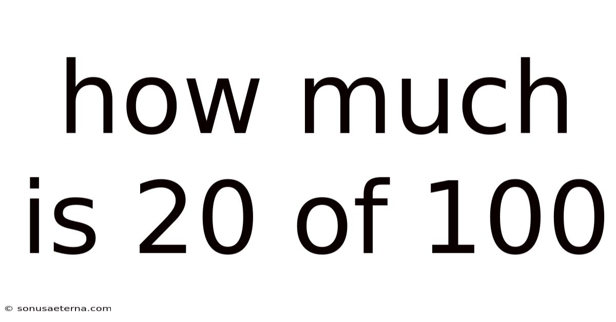 How Much Is 20 Of 100