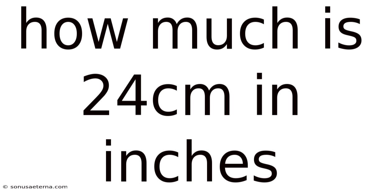 How Much Is 24cm In Inches