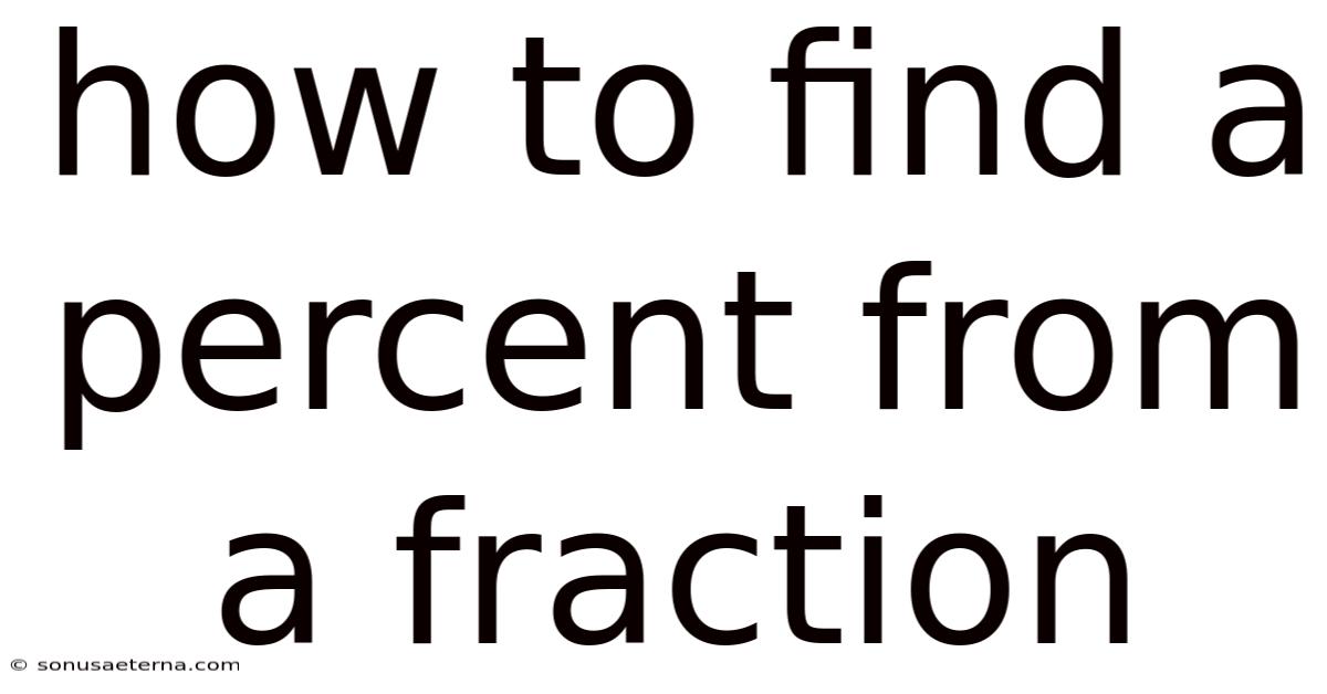 How To Find A Percent From A Fraction