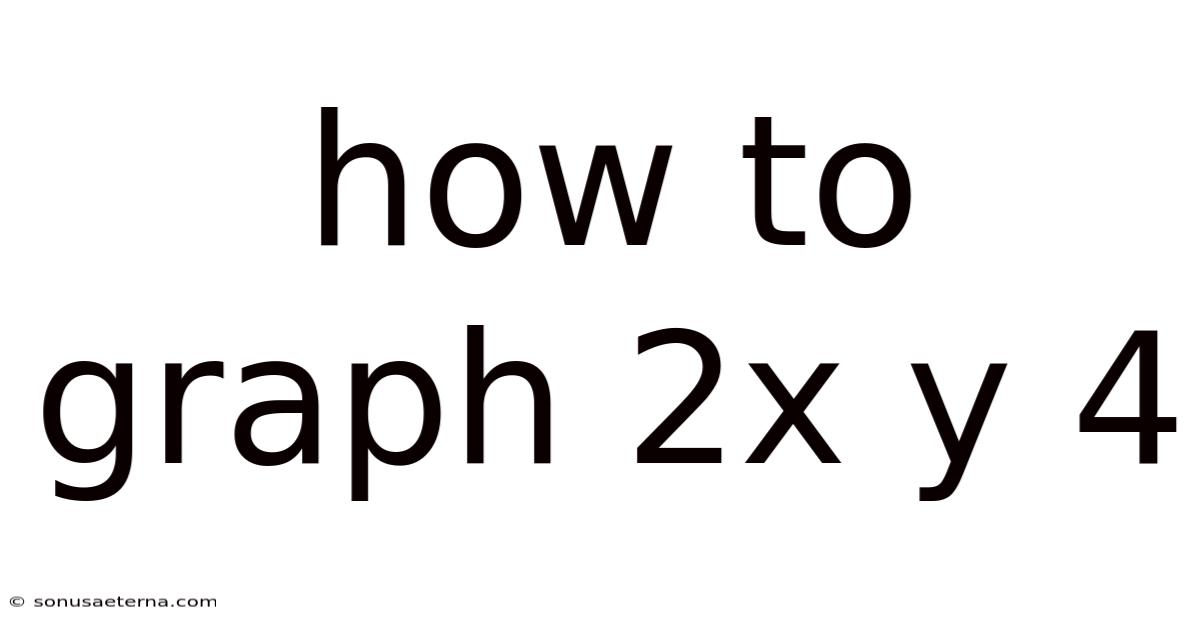How To Graph 2x Y 4