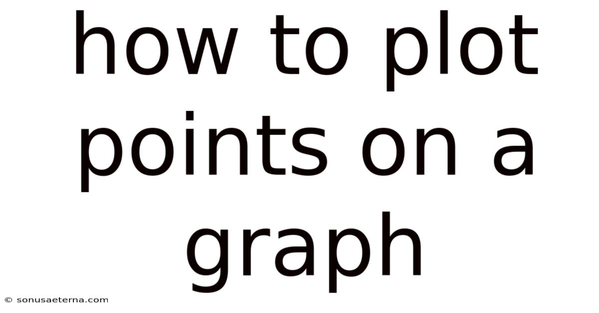 How To Plot Points On A Graph