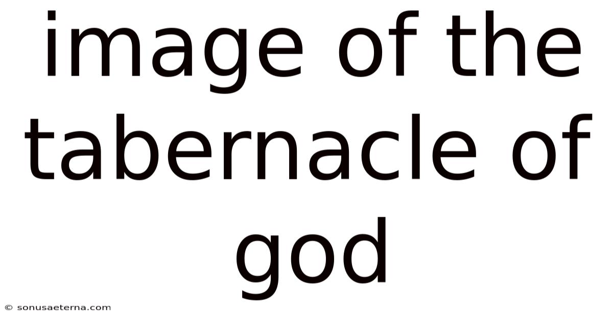 Image Of The Tabernacle Of God