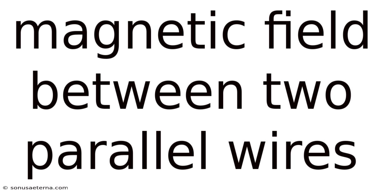 Magnetic Field Between Two Parallel Wires