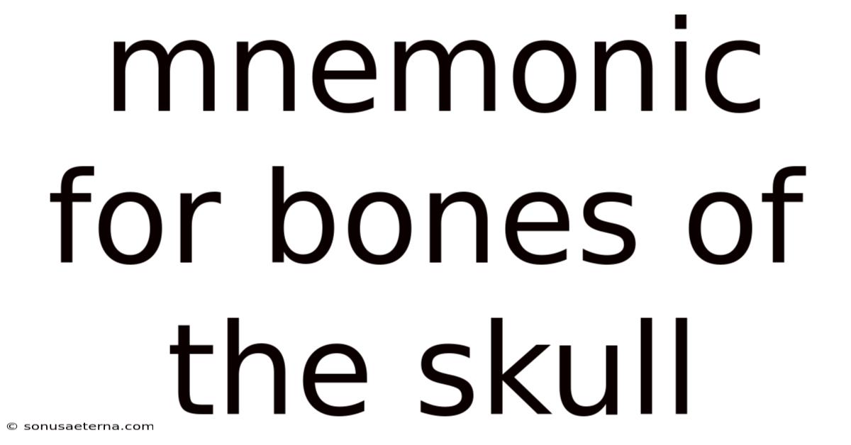 Mnemonic For Bones Of The Skull