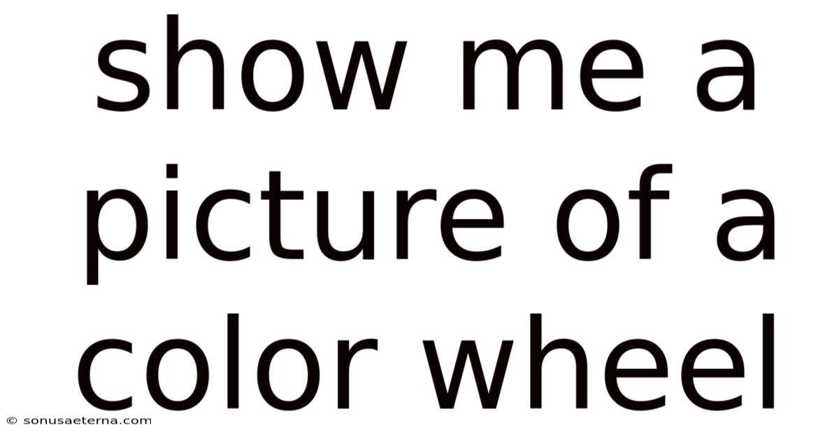 Show Me A Picture Of A Color Wheel