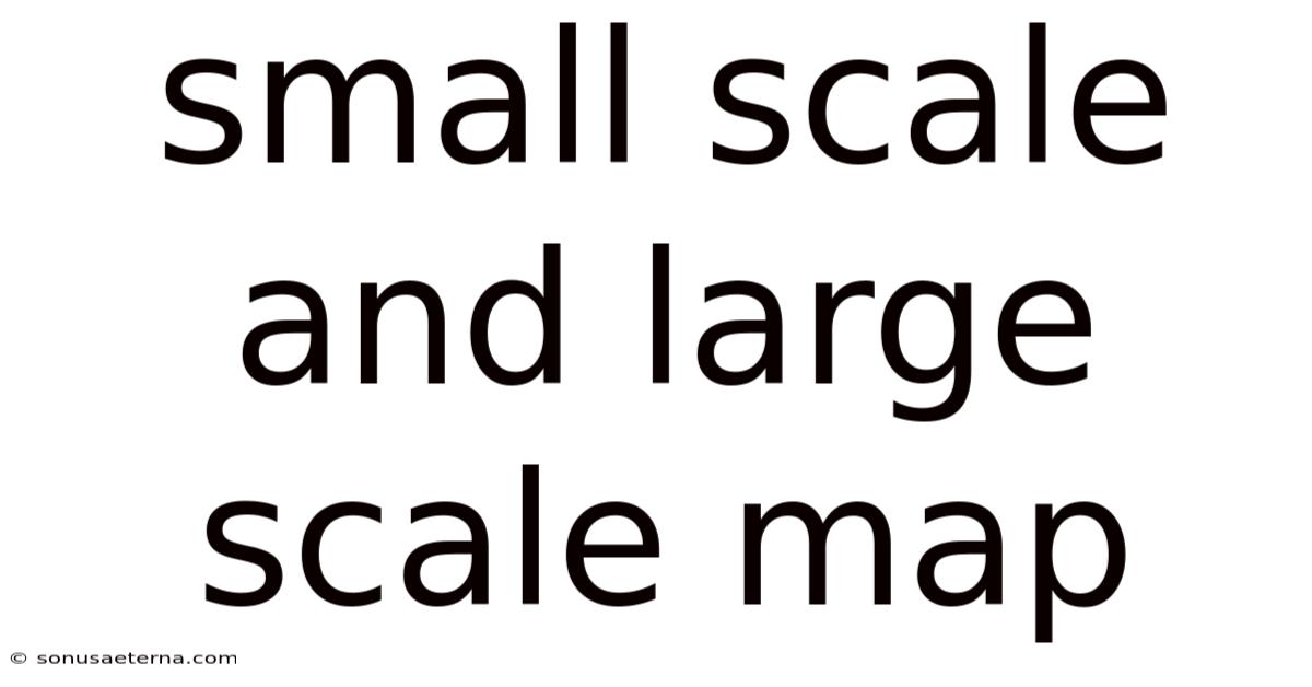 Small Scale And Large Scale Map
