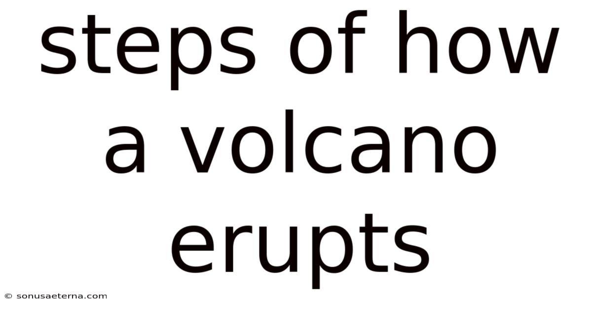 Steps Of How A Volcano Erupts