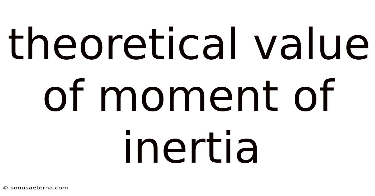 Theoretical Value Of Moment Of Inertia