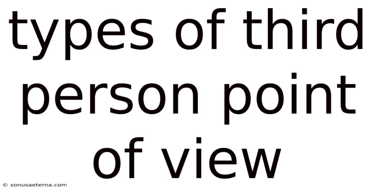 Types Of Third Person Point Of View