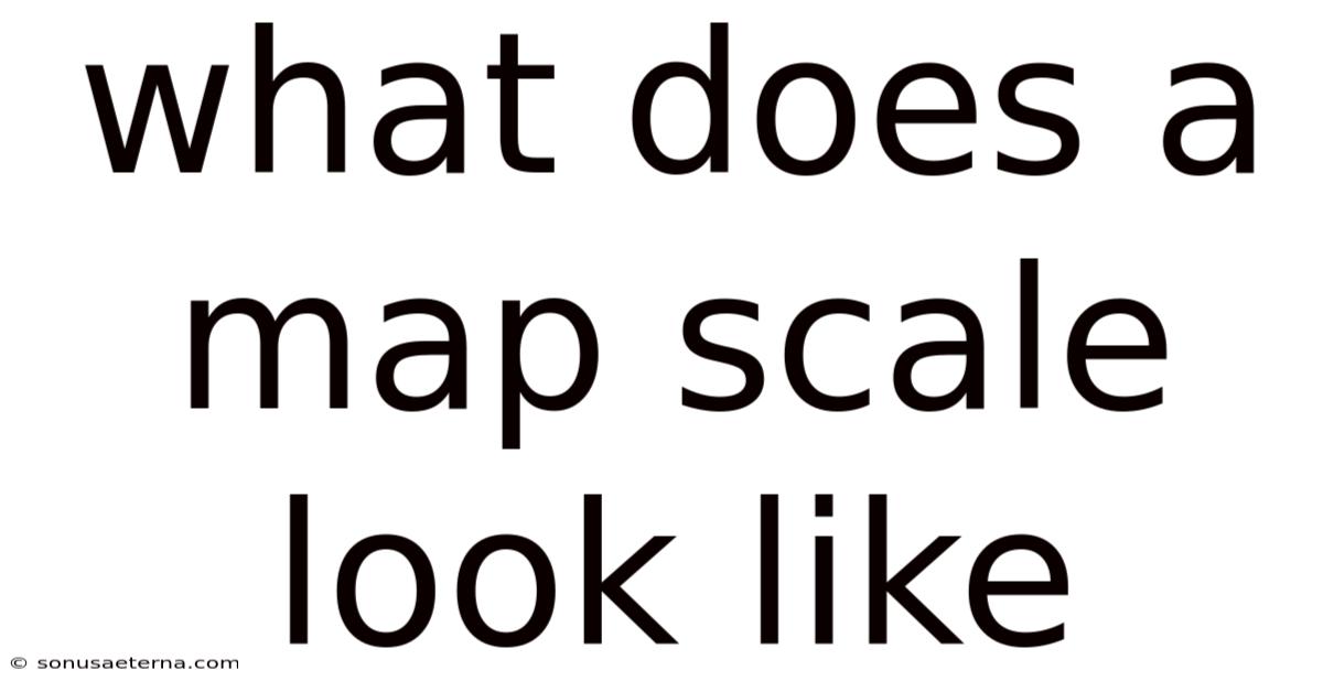 What Does A Map Scale Look Like
