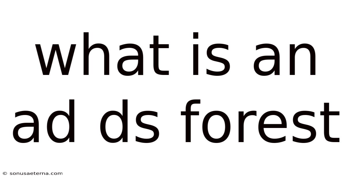 What Is An Ad Ds Forest