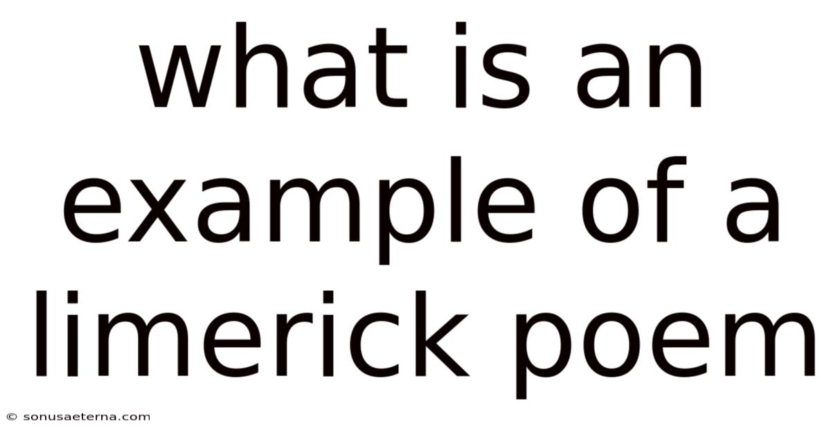 What Is An Example Of A Limerick Poem