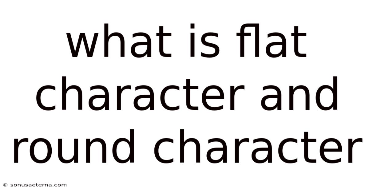 What Is Flat Character And Round Character