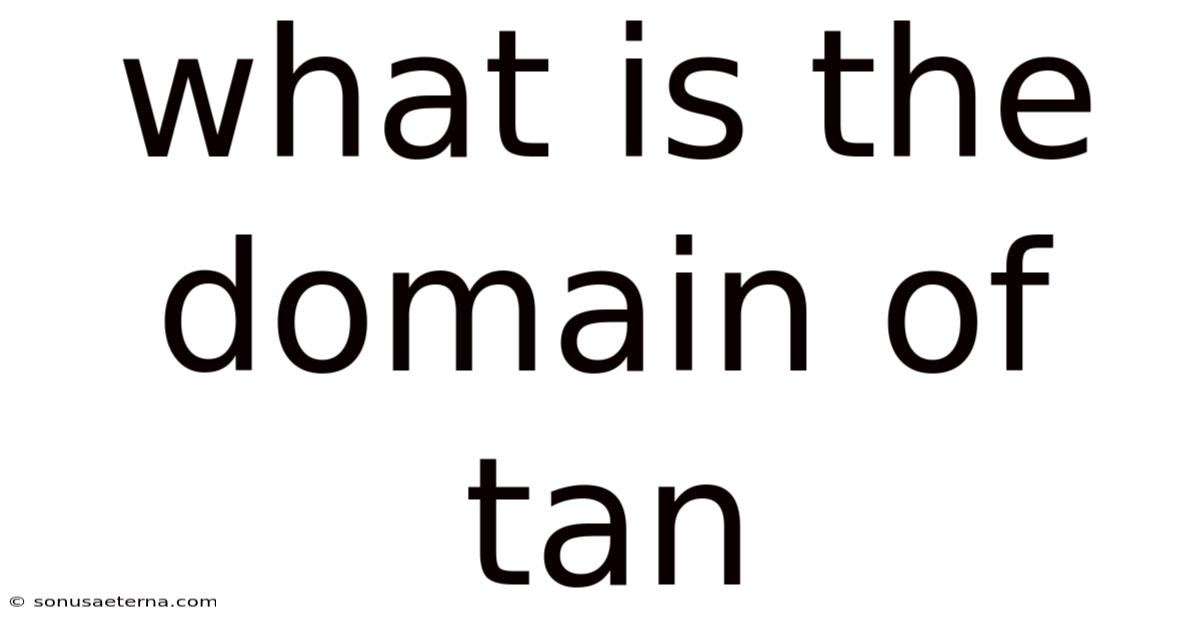 What Is The Domain Of Tan