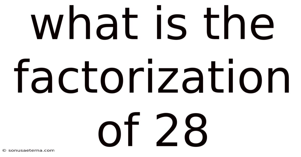 What Is The Factorization Of 28