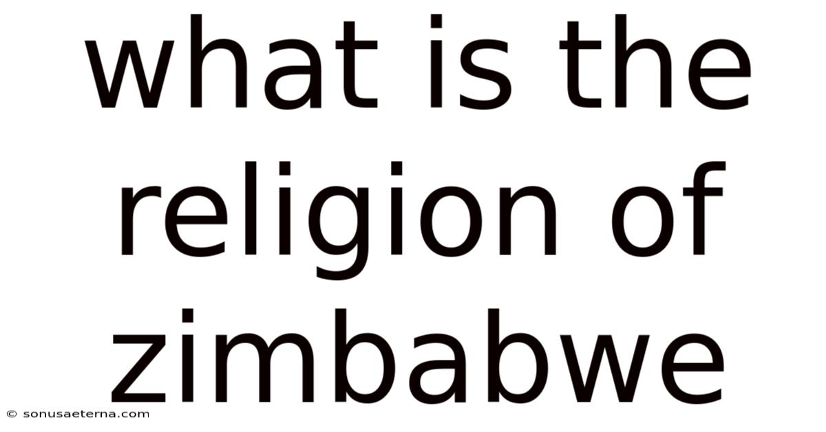What Is The Religion Of Zimbabwe