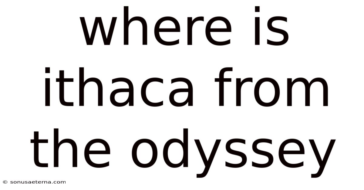 Where Is Ithaca From The Odyssey