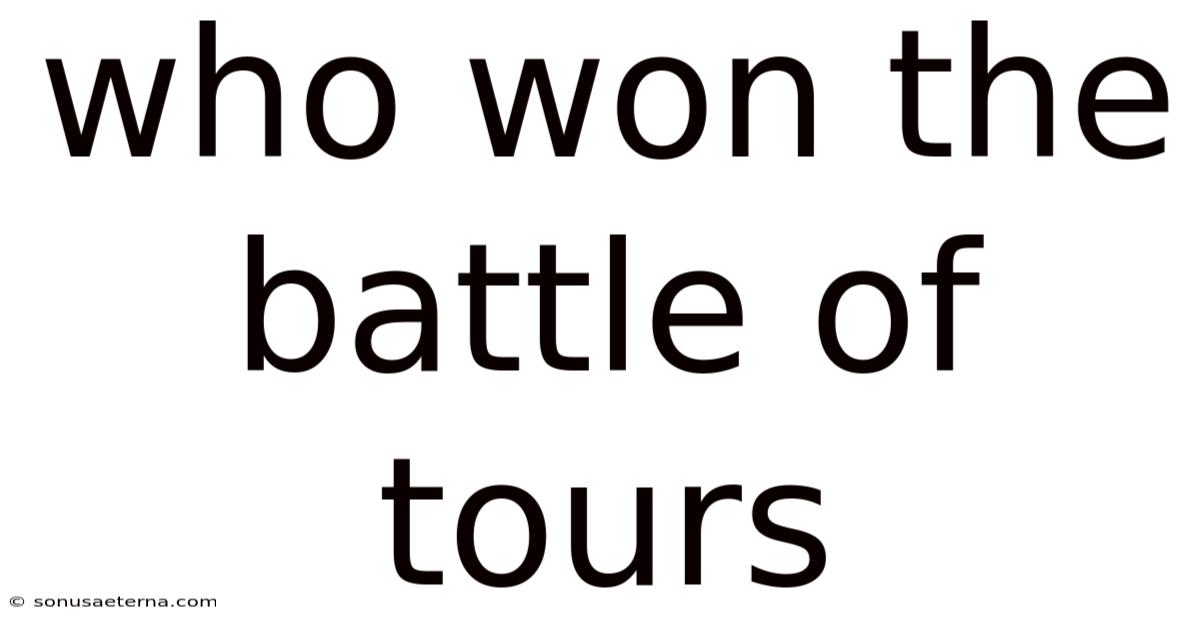 Who Won The Battle Of Tours