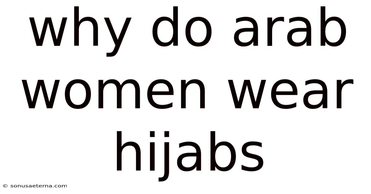 Why Do Arab Women Wear Hijabs