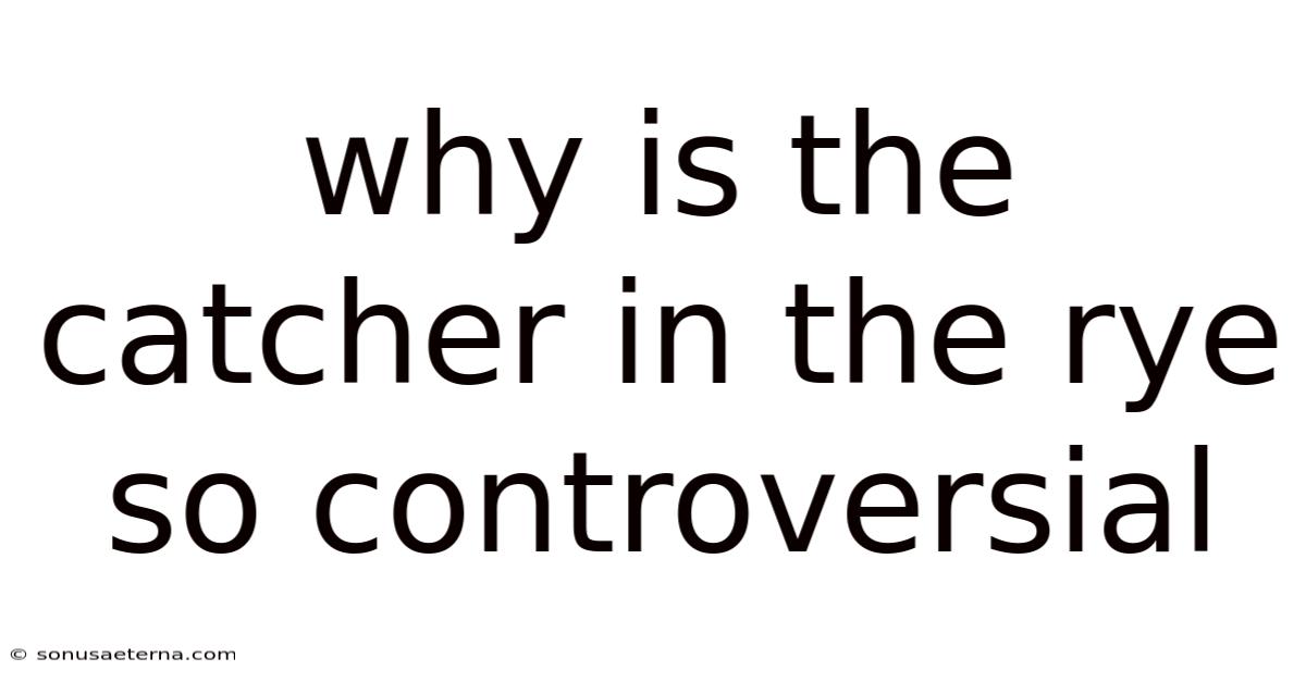 Why Is The Catcher In The Rye So Controversial